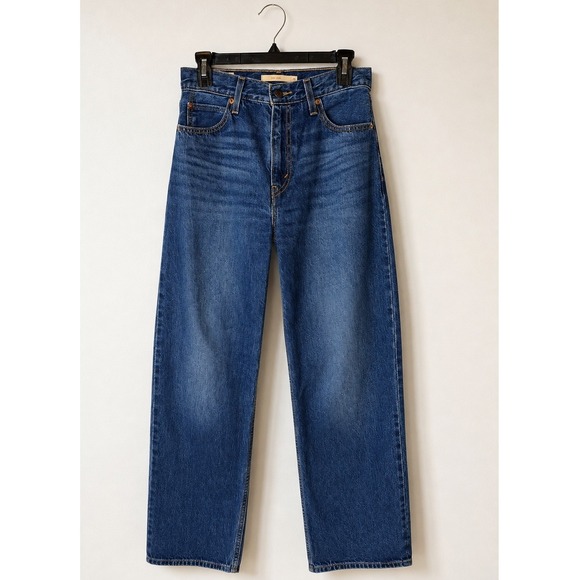 Levi's Denim - Levi's Dad Jeans Women 26 Blue Premium High Rise Straight Leg Denim Y2K Relaxed